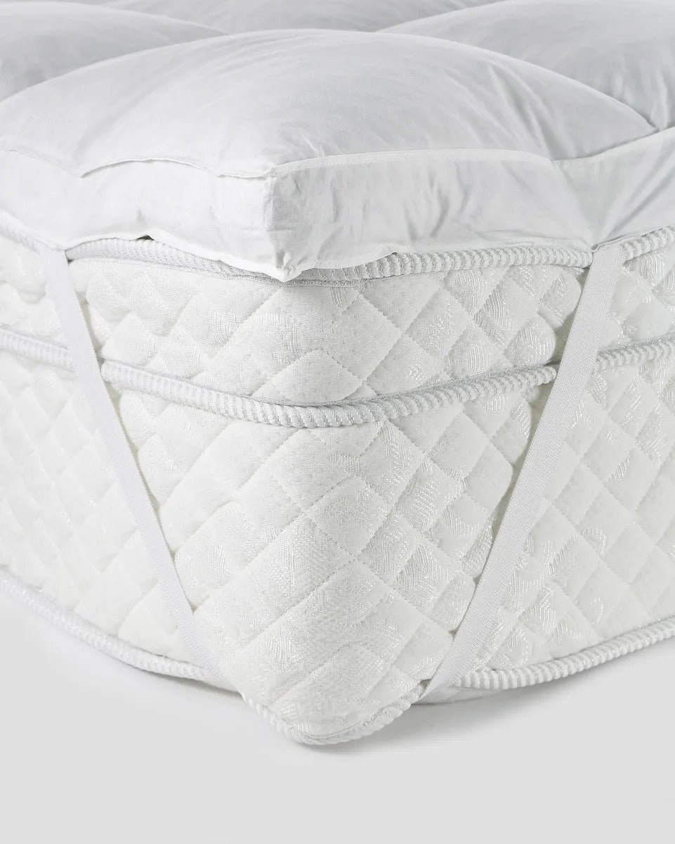 Pillow Top Plumas De Ganso Queen 160x200x6cm Daune Branco