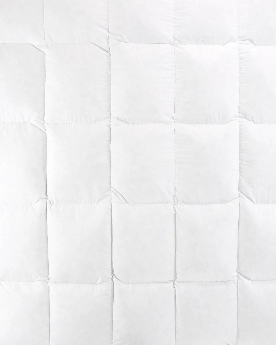 Pillow Top 15% Plumas 85% Penas De Ganso King 200x200cm Cor Branco Desenho Do Tecido Liso