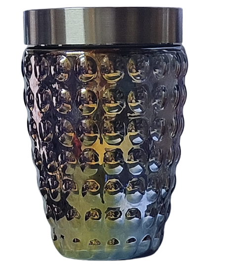 Pote De Vidro Luxo Mantimentos Tampa Inox Hermética 1100ml