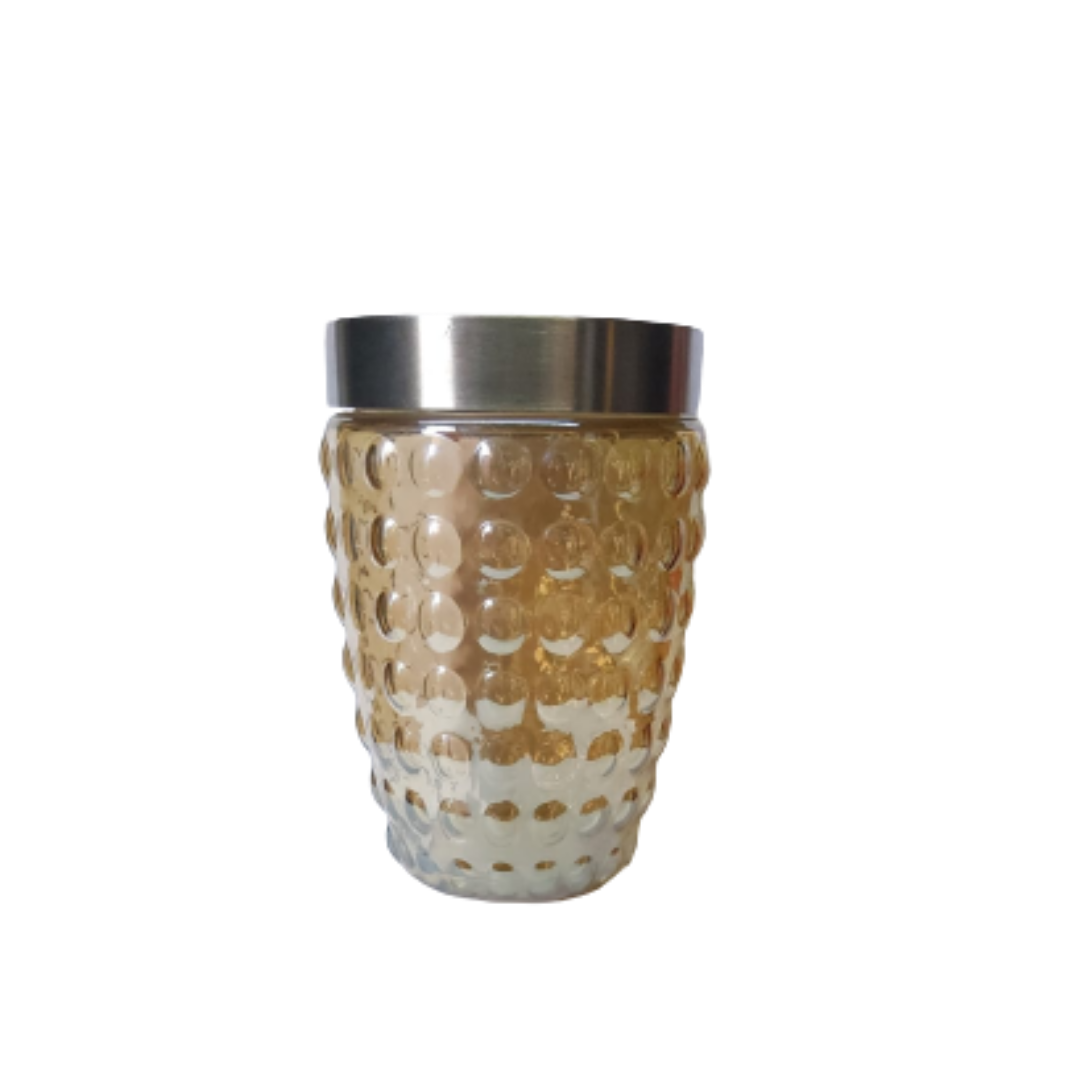 Pote De Vidro Luxo Mantimentos Tampa Inox Hermética 1100ml