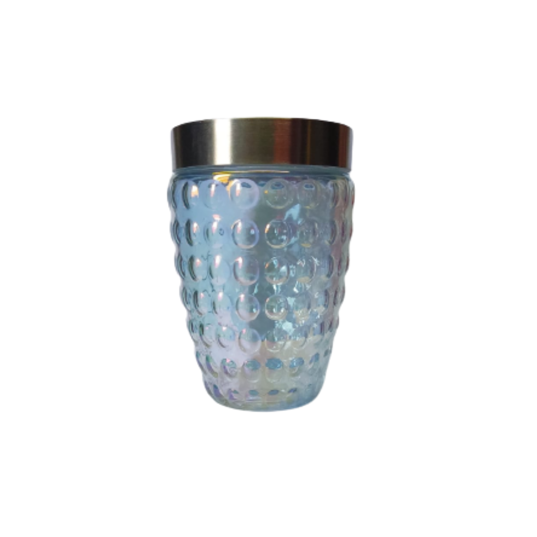 Pote De Vidro Luxo Mantimentos Tampa Inox Hermética 1100ml