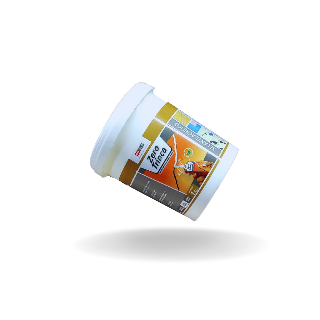 Selante Acrílico Para Trincas Fissuras Zero Trinca Pote 1kg