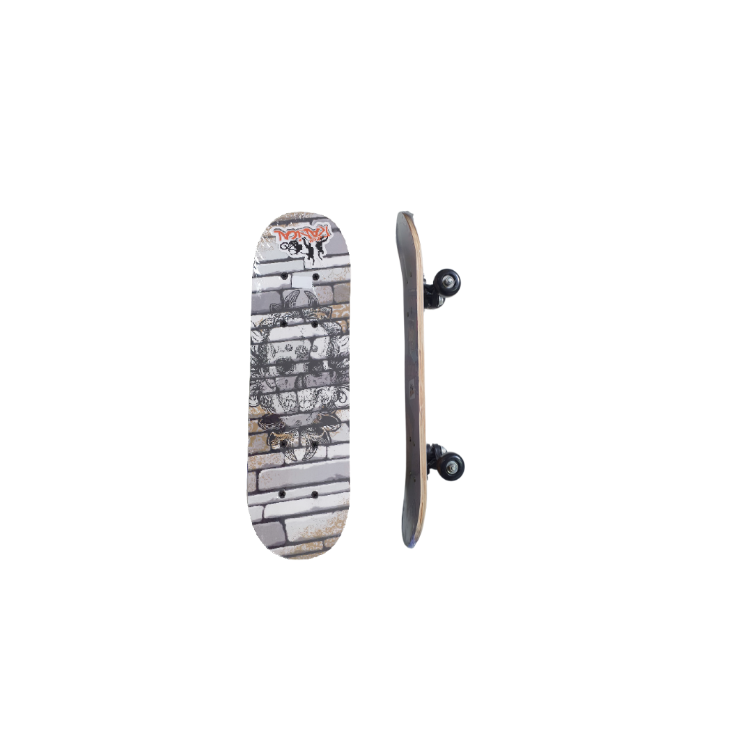 Skate Madeira Montado Brinquedo Radical Infantil Grande 78cm