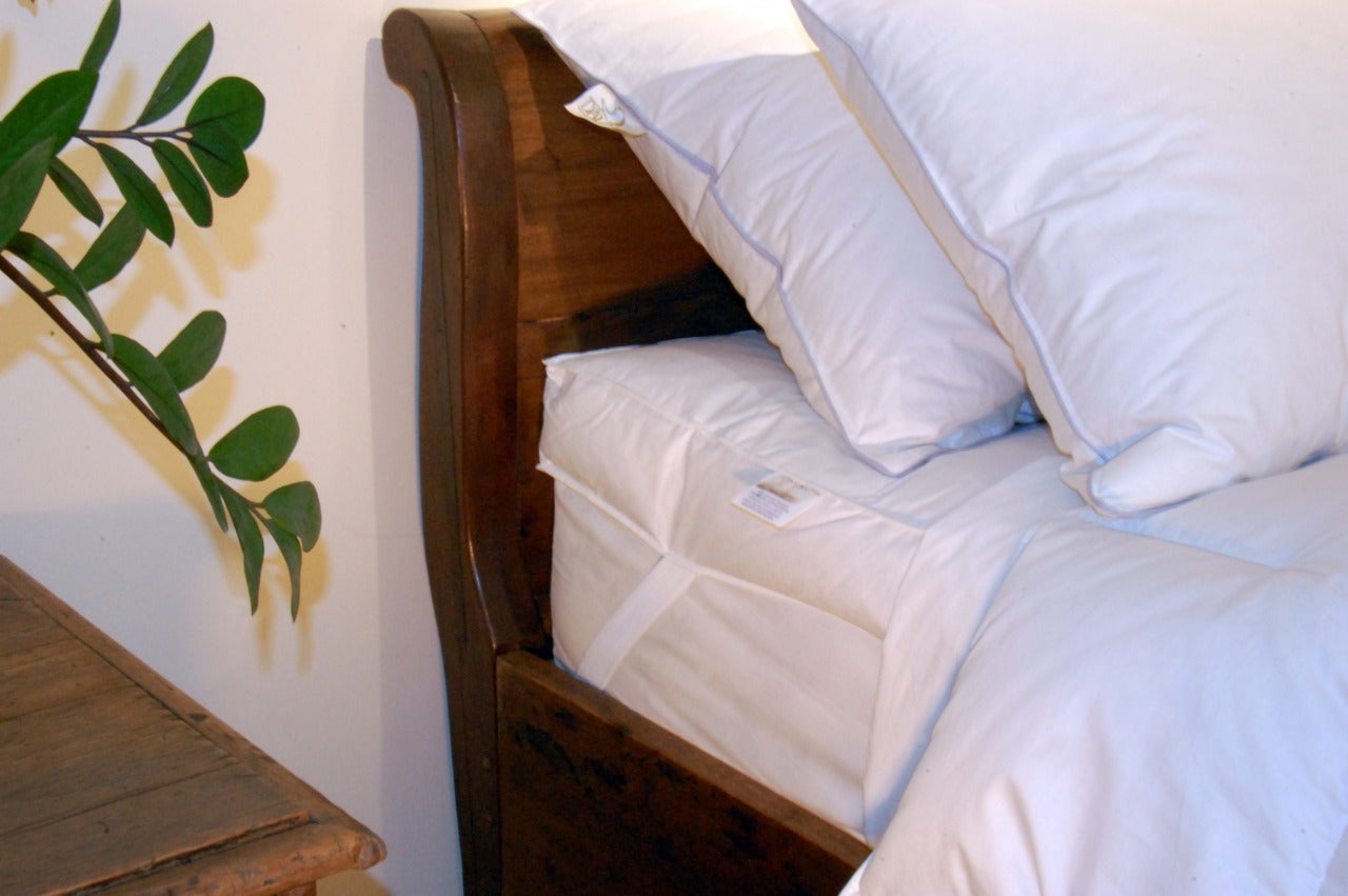 Pillow Top Plumas De Ganso Queen 160x200x6cm Daune Branco