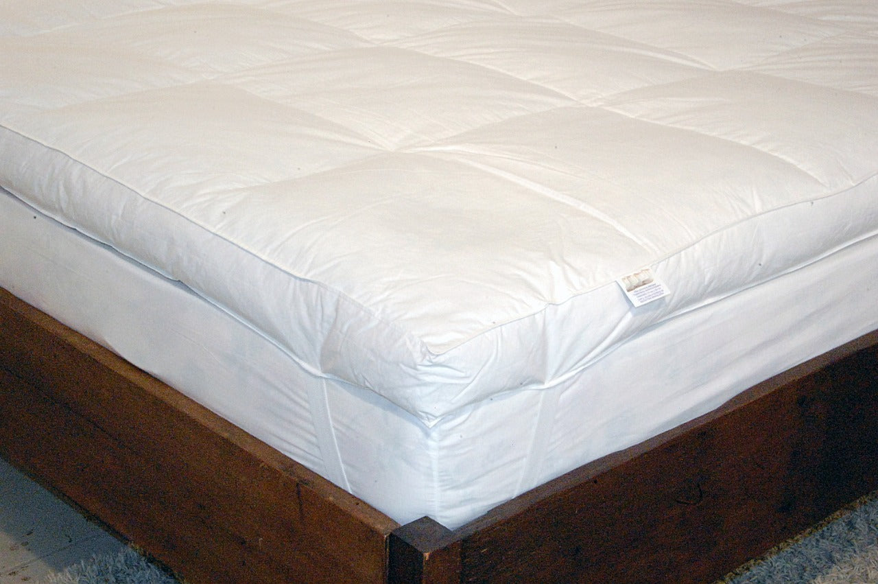 Pillow Top Plumas De Ganso Queen 160x200x6cm Daune Branco