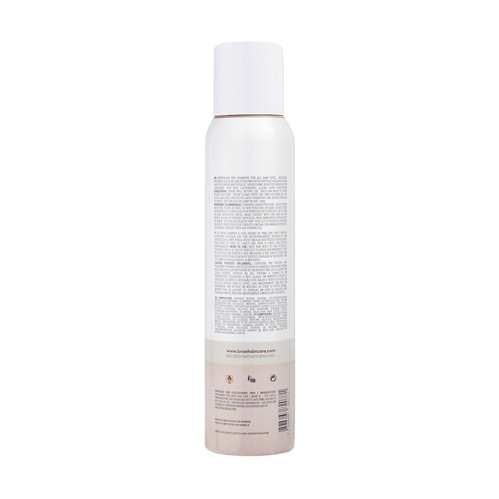 Shampoo A Seco Braé So Fresh 150ml Vegano Antioleosidade