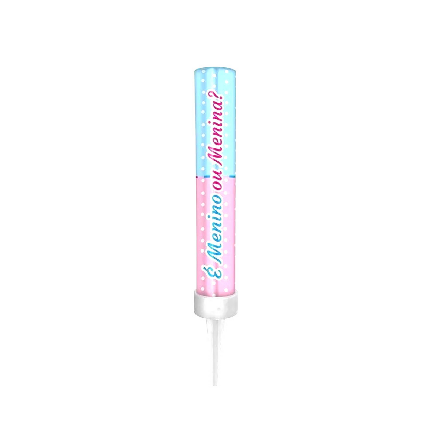 Vela Vulcão Para Chá Revelação Faisca Rosa E Azul 12 Cm
