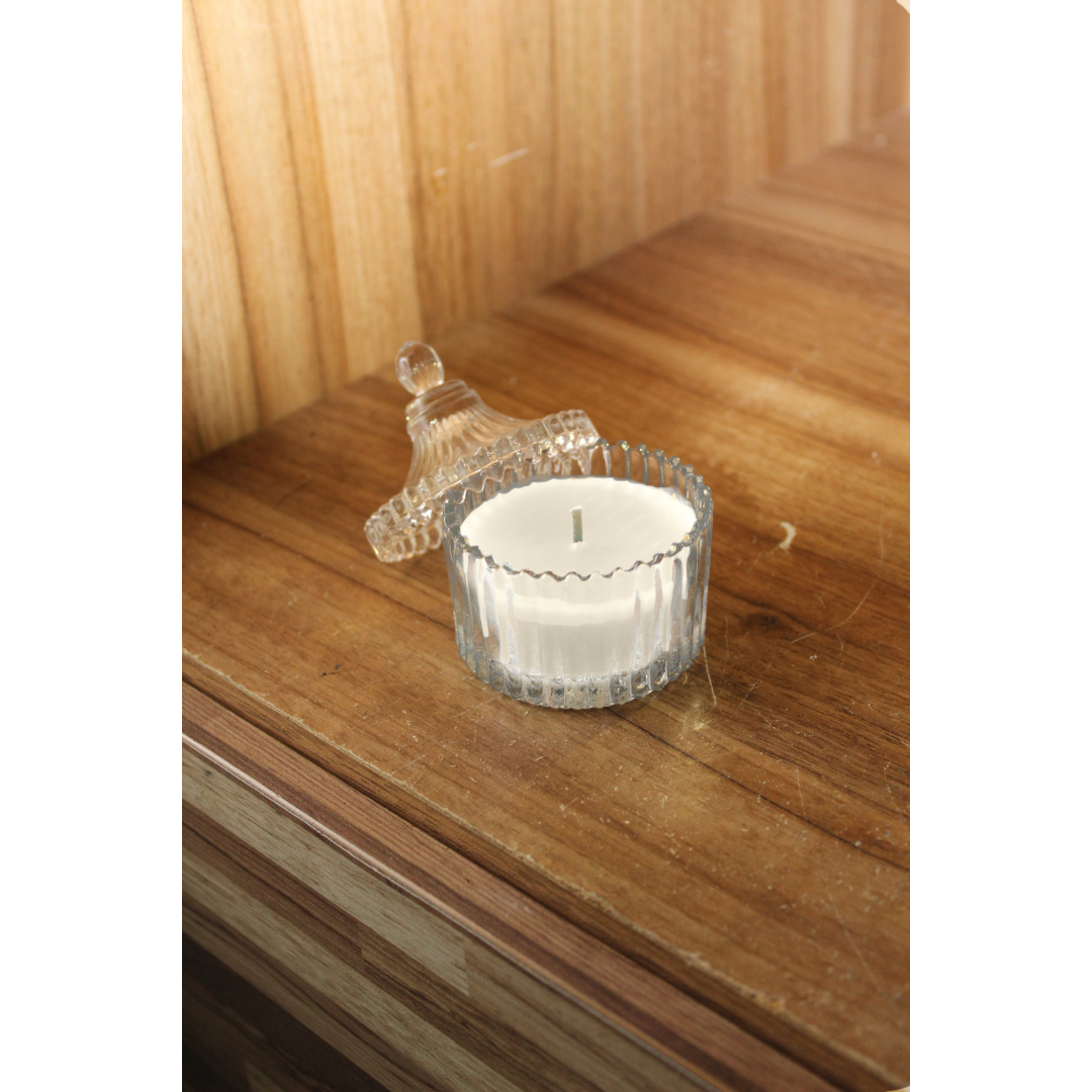 Vela Aromática Perfumada Castiçal Vidro Decorativa - 55g