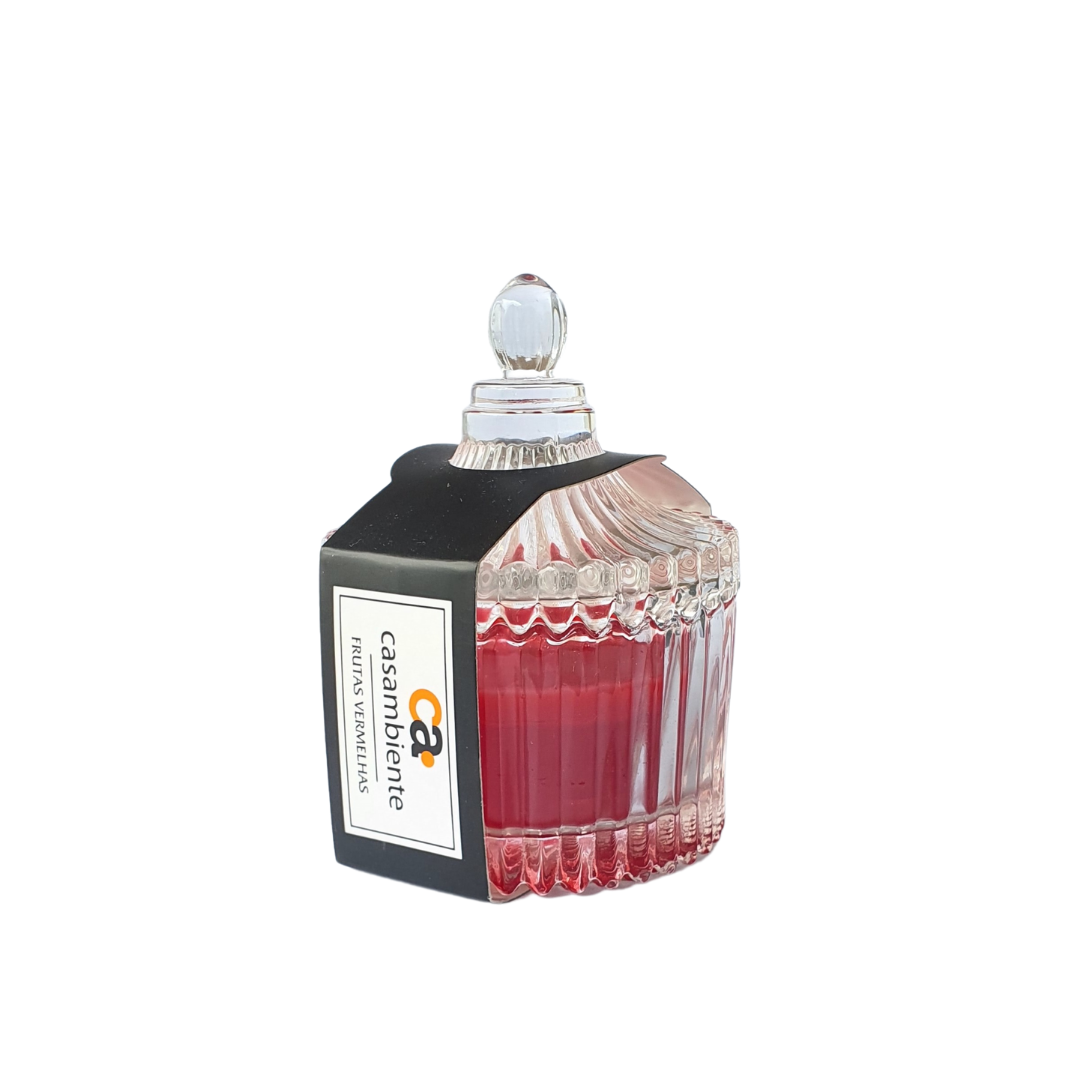 Vela Aromática Perfumada Castiçal Vidro Decorativa - 55g