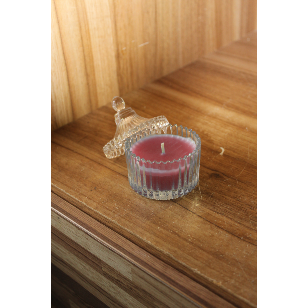 Vela Aromática Perfumada Castiçal Vidro Decorativa - 55g