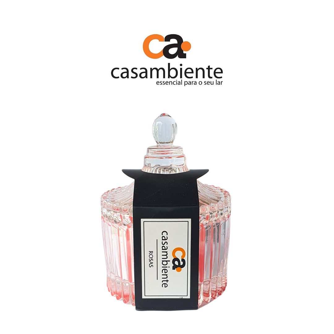 Vela Aromática Perfumada Castiçal Vidro Decorativa - 55g