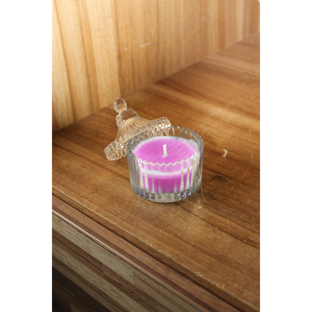 Vela Aromática Perfumada Castiçal Vidro Decorativa - 55g