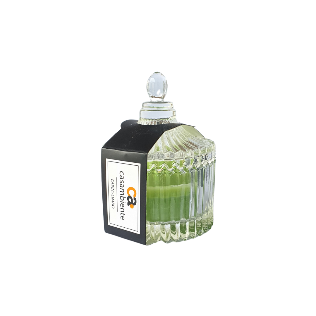 Vela Aromática Perfumada Castiçal Vidro Decorativa - 55g