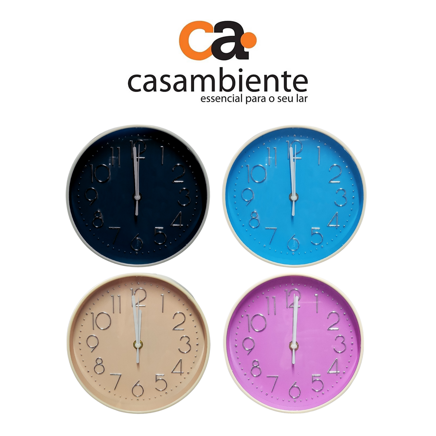 Relógio De Parede Cozinha Sala Maquina Quartz - Casambiente