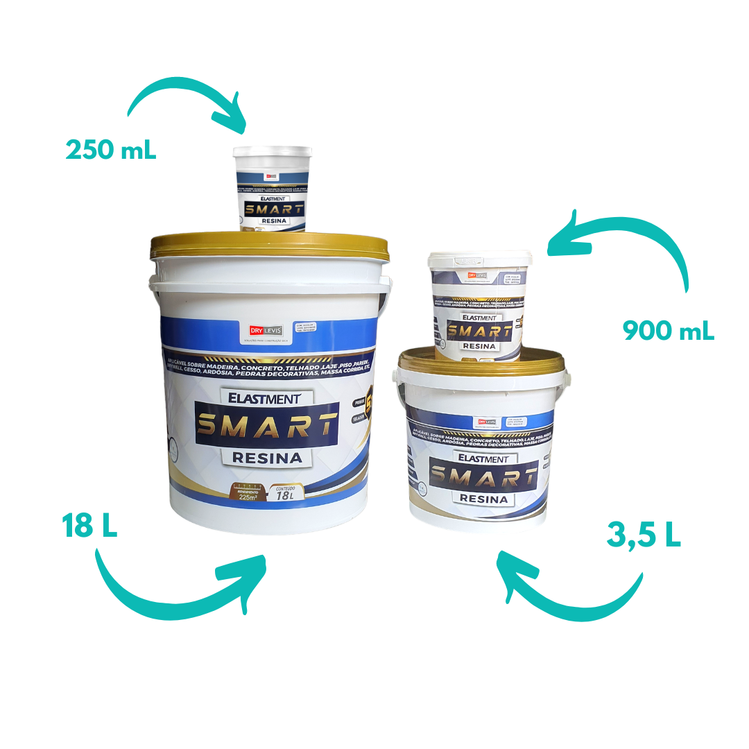 Smart Resina 5em1 Impermeabilizante Elastment Multiuso 250ml