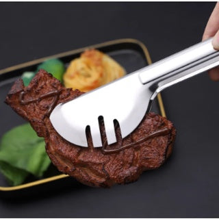 Pegador Multiuso De Salada Massa Churrasco Inox Grande 24cm