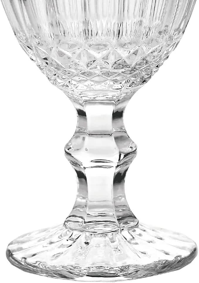 Taça De Vidro Barroco Transparente 350ml 1 Peça Casambiente