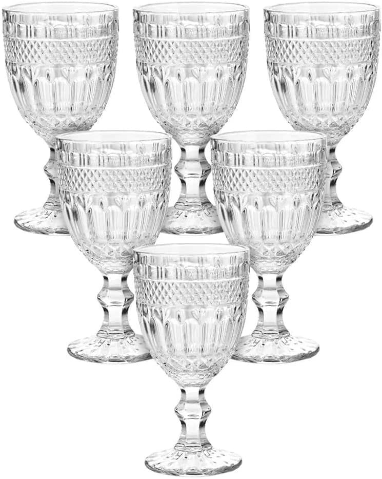 Taça De Vidro Barroco Transparente 350ml 1 Peça Casambiente