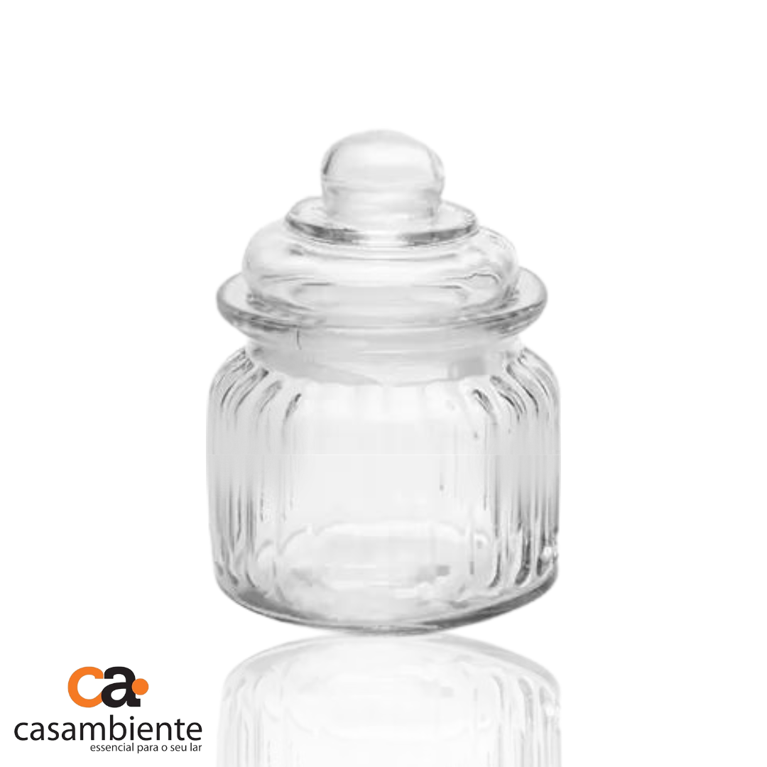 Pote De Vidro Porta Mantimento Tampa Hermética 600 Ml