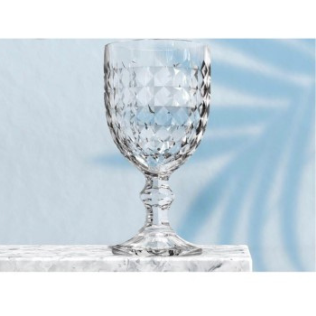Taça Vidro Transparente Galaxy Diamond Água Suco 340ml 6 Uni