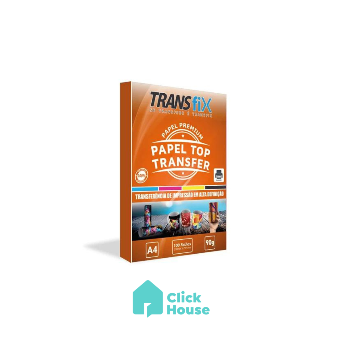 Papel Top Transfer 100 Folhas + Tf200 Promotor De Aderência