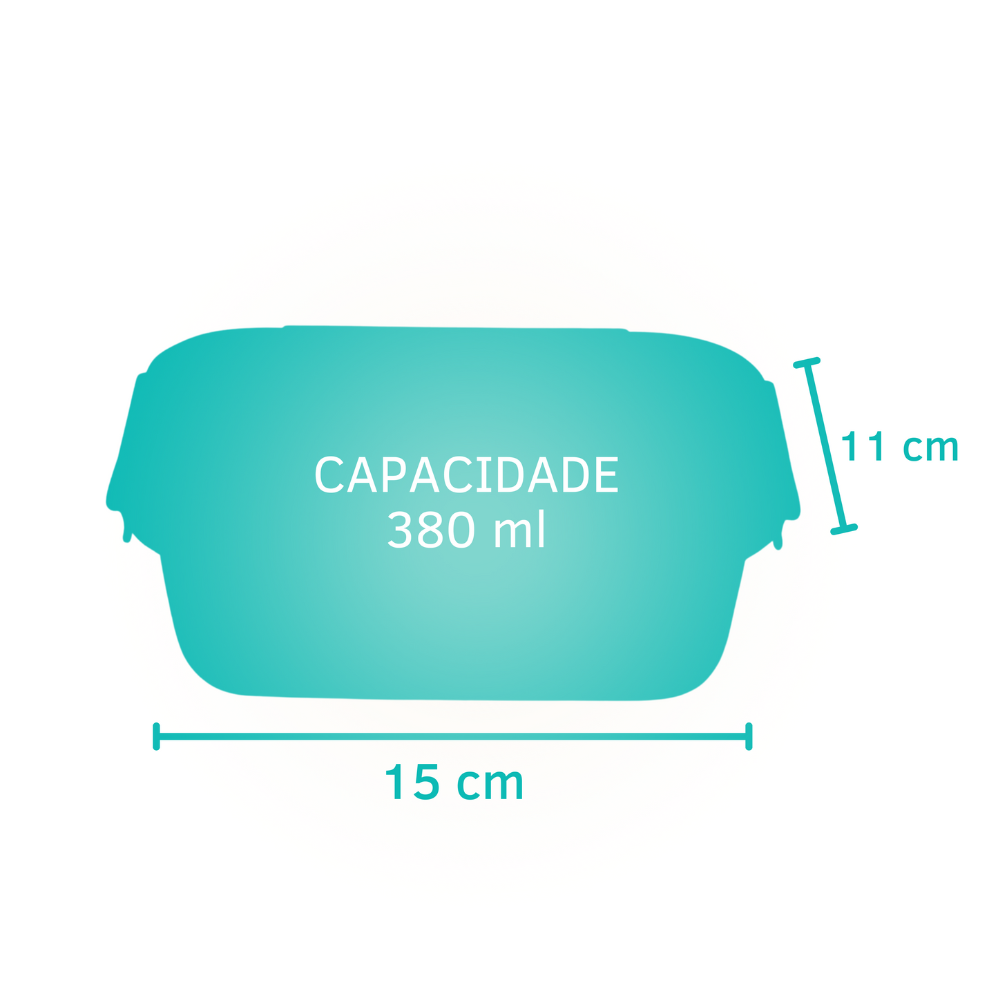 Pote De Vidro Tampa Hermética Marmita Fit Colorido 380ml