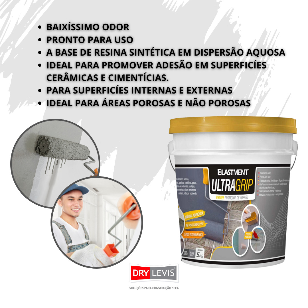 Tinta Promotor De Aderência Superficie Primer Dry Levis 1 Kg