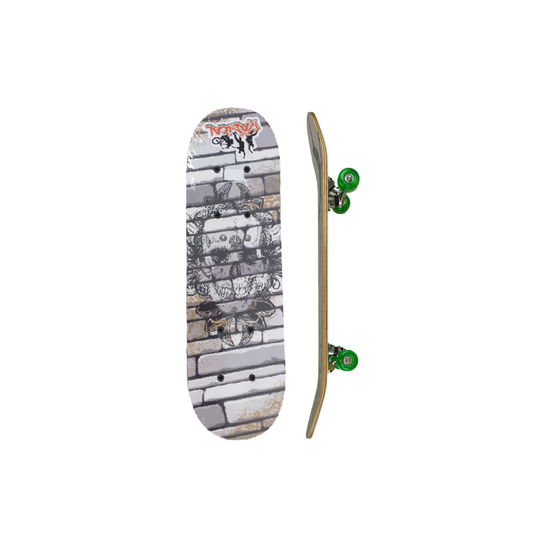 Skate Madeira Montado Brinquedo Radical Infantil Médio 60cm
