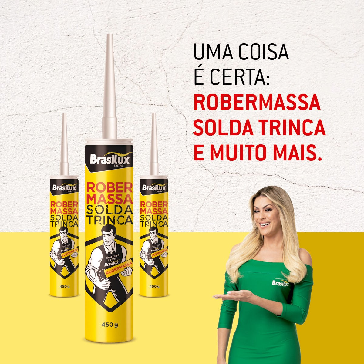 Massa Tapa Fácil Tudo 150g + Selante Solda Trinca Zero 550g