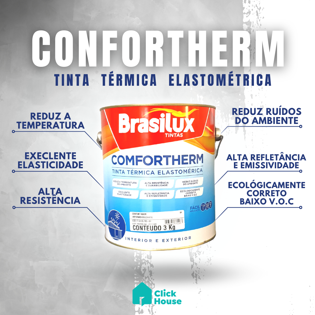 Manta Líquida Impermeabilizante Telha Laje Comfortherm 3 Kg