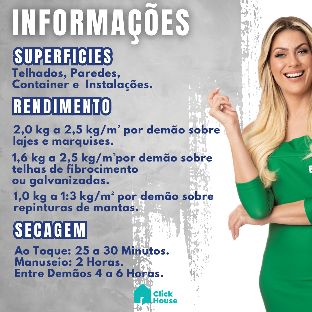 Manta Líquida Impermeabilizante Telha Laje Comfortherm 3 Kg