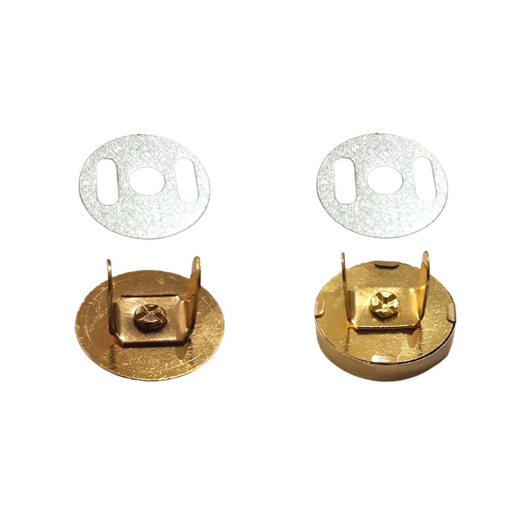 Botão Imã Magnético Imantado 18mm Prata Dourado Ônix 10 Uni