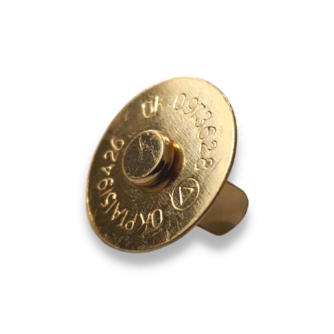 Botão Imã Magnético Imantado 18mm Prata Dourado Ônix 10 Uni
