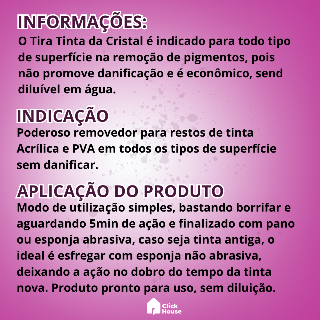 Removedor Tira Tintas Acrílica Pintura Piso Portão 500ml