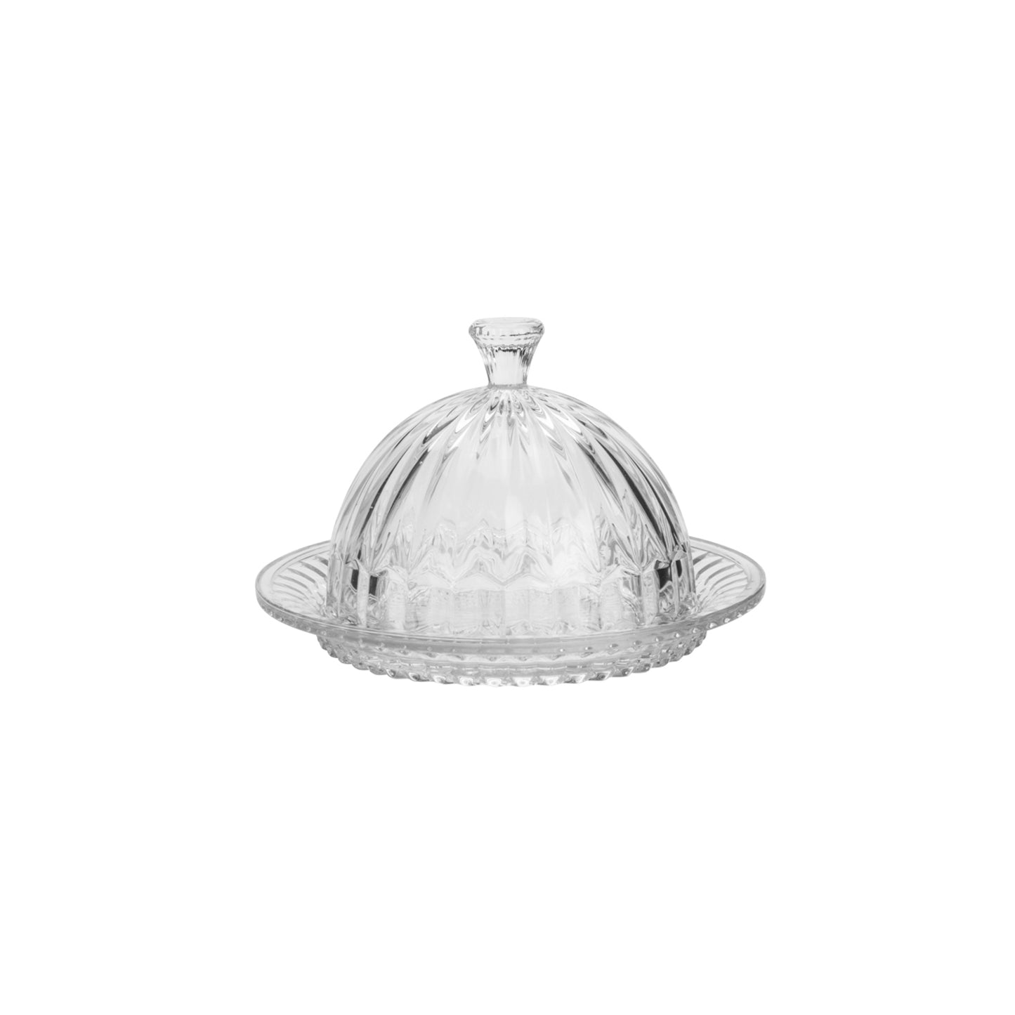 Queijeira Cristal Vidro Tampa Renaissance Empire 20cm Lyor