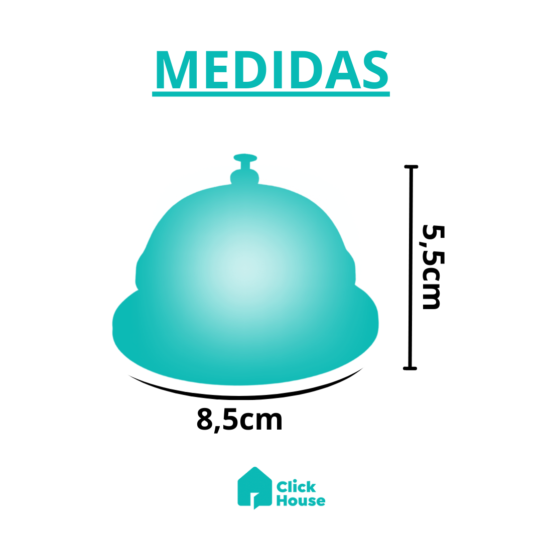 Campainha De Mesa Sino Sineta P/recepção Restaurante Balcão