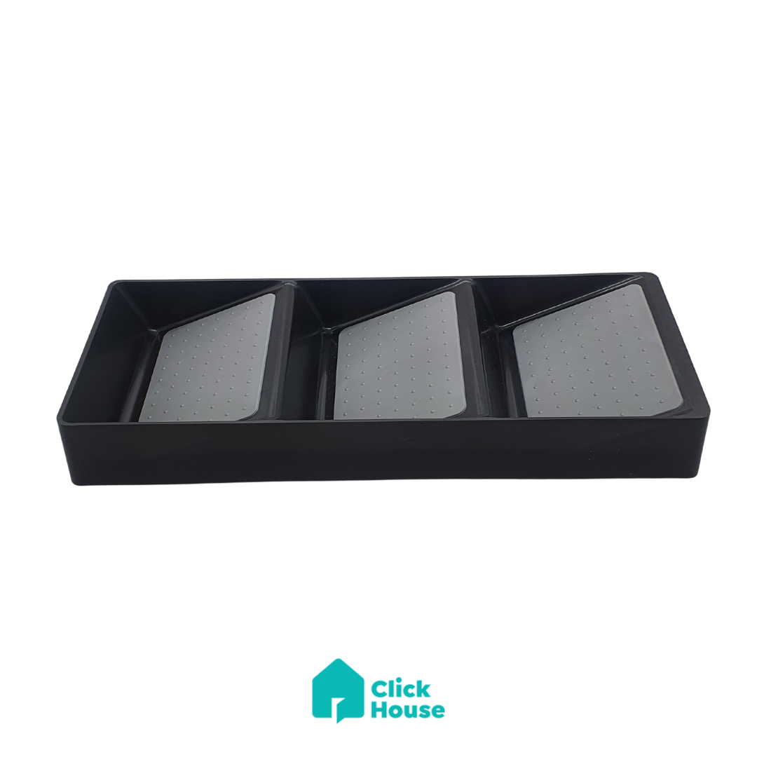 Organizador Porta Condimentos Temperos 3 Divisórias De Potes