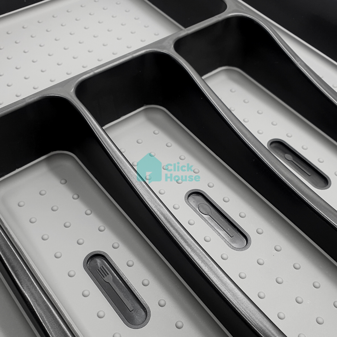 Porta Talheres Organizador Separador Resistente 5 Divisórias