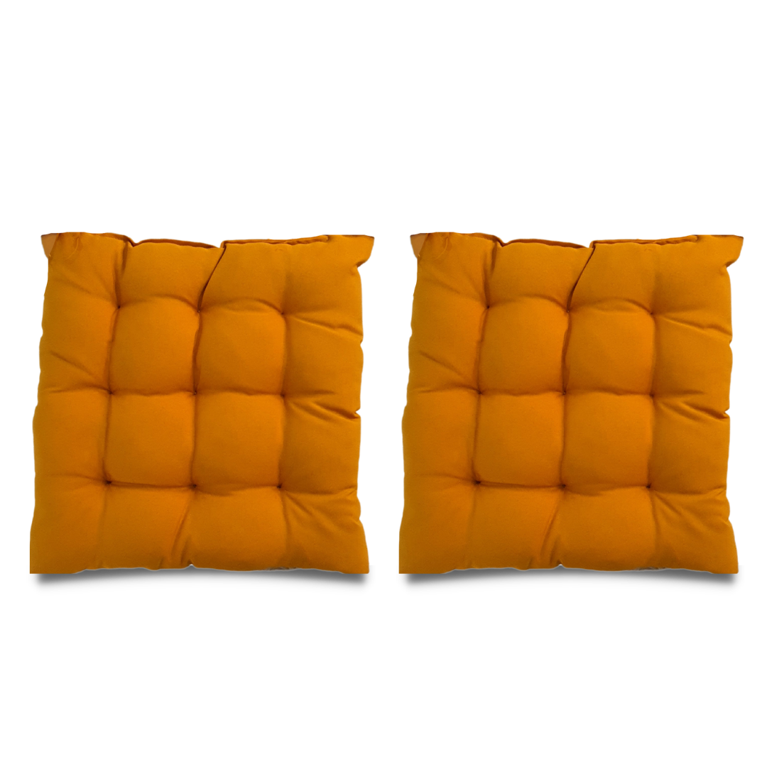 Assento Almofada Cadeira Futon 50x50 Cm Cores Variadas 2 Uni