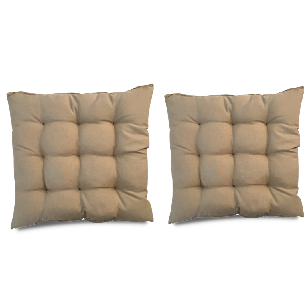 Assento Almofada Cadeira Futon 50x50 Cm Cores Variadas 2 Uni