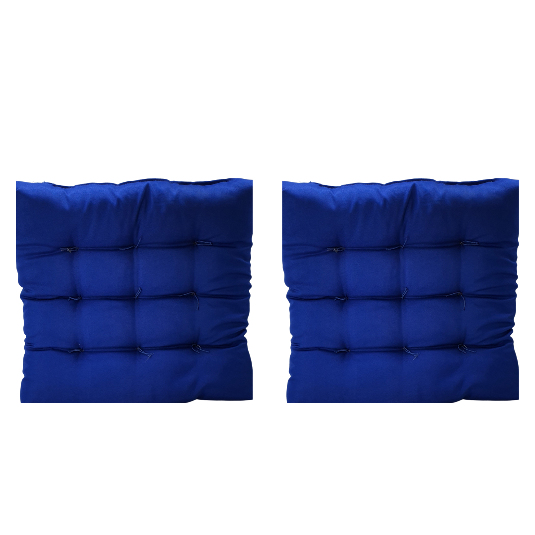 Assento Almofada Cadeira Futon 50x50 Cm Cores Variadas 2 Uni