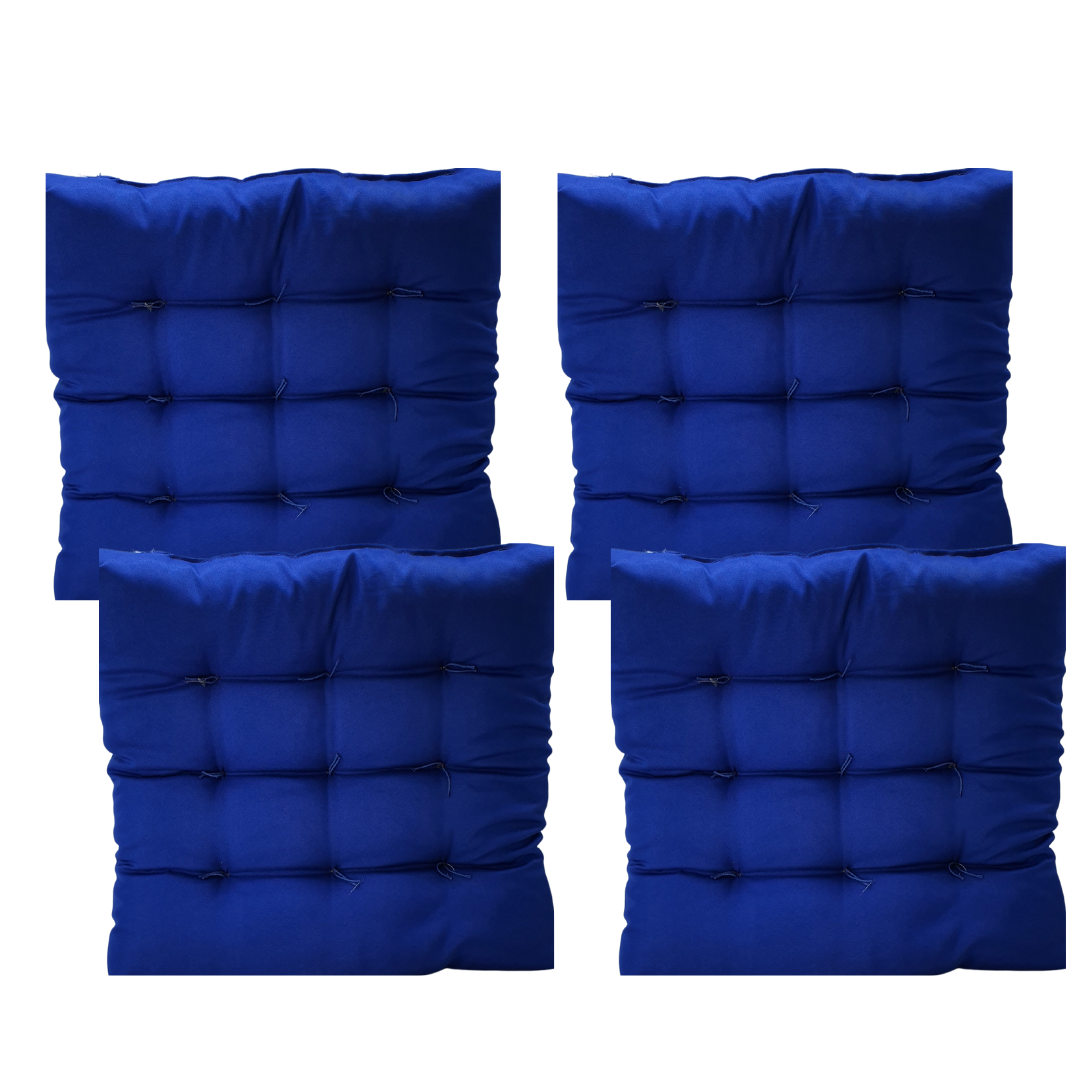 Assento Almofada Cadeira Futon 50x50 Cm Cores Variadas 4 Uni