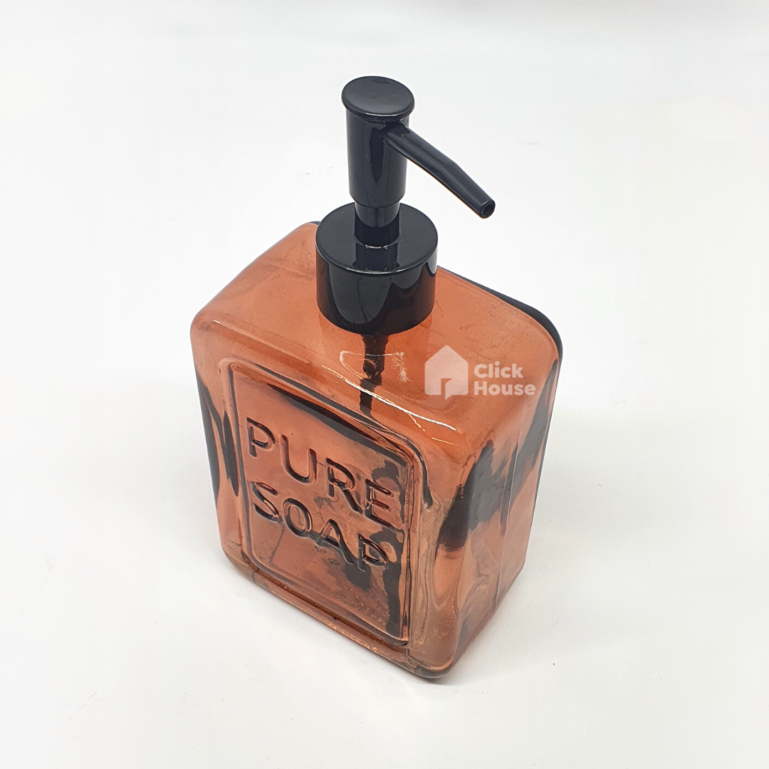Porta Sabonete Líquido Vidro 550ml Álcool Gel Banheiro Pia