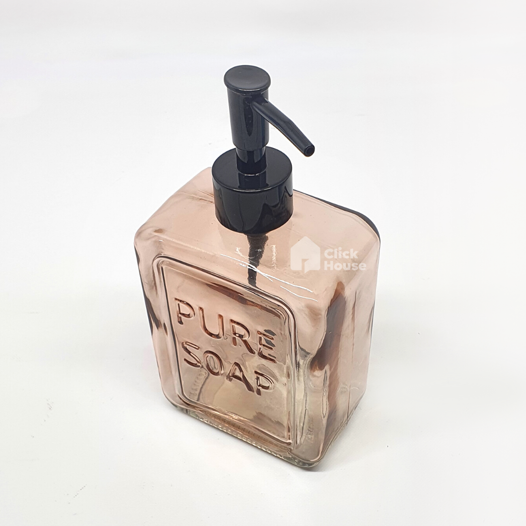 Porta Sabonete Líquido Vidro 550ml Álcool Gel Banheiro Pia