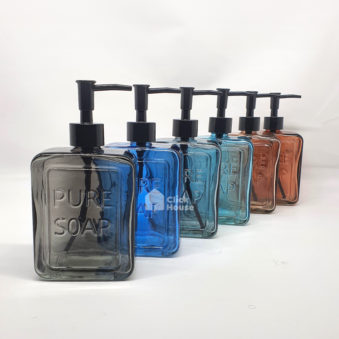 Porta Sabonete Líquido Vidro 550ml Álcool Gel Banheiro Pia