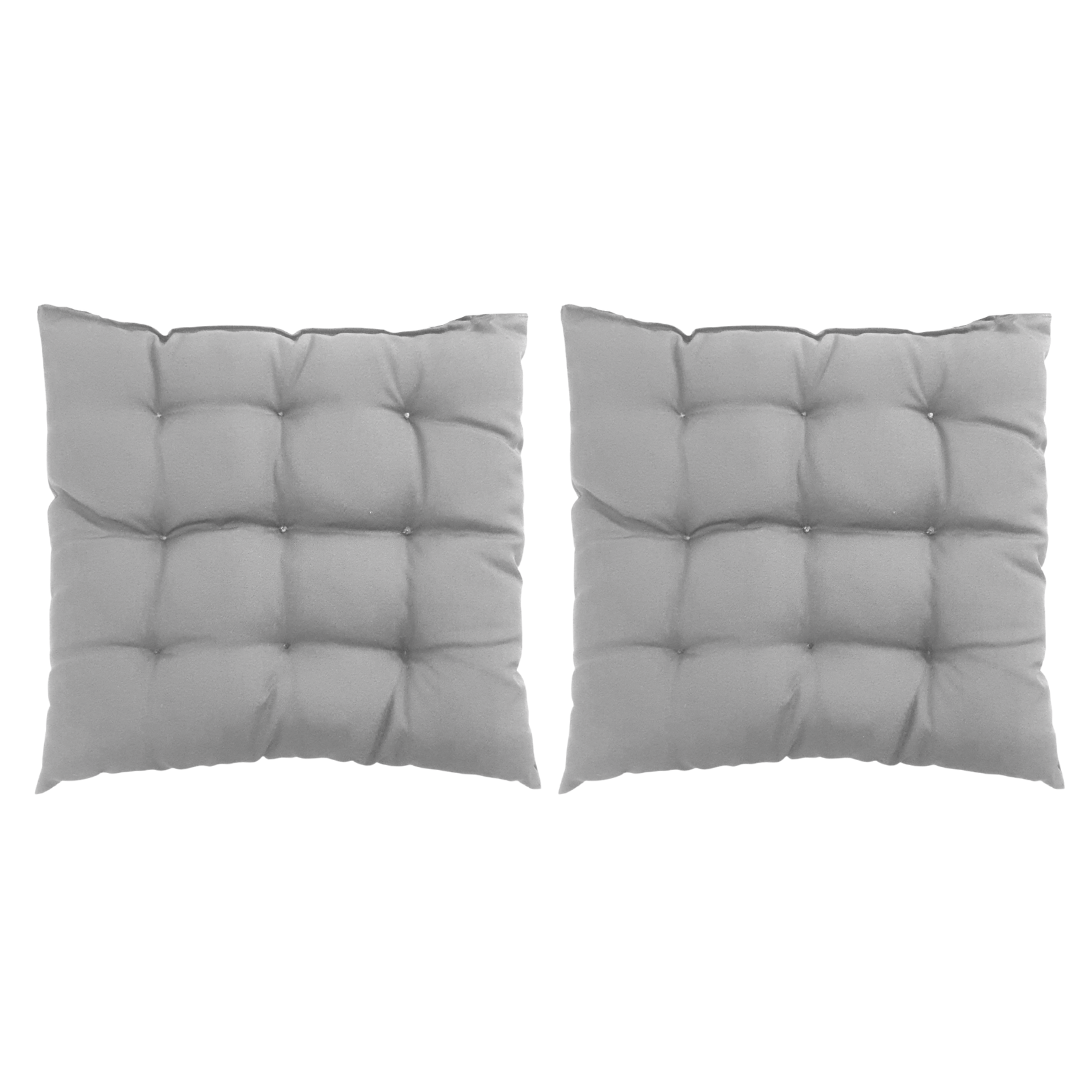 Assento Almofada Cadeira Futon 50x50 Cm Cores Variadas 2 Uni