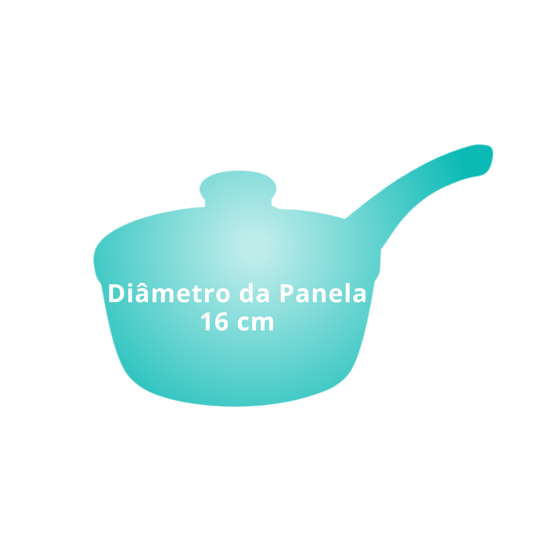 Panela De Indução Viena Antiaderente Cerâmica 16cm Não Gruda