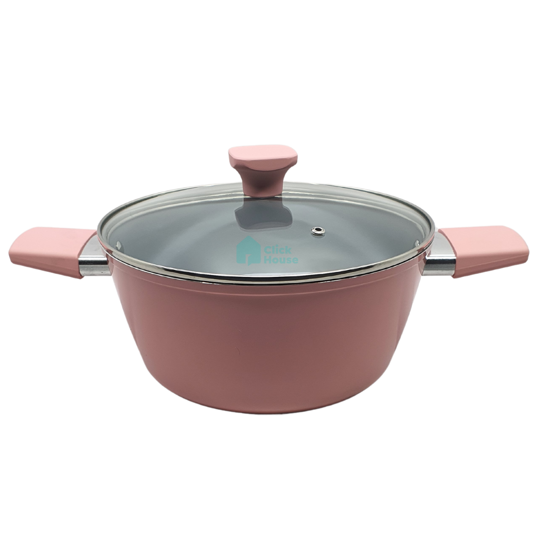 Panela Caçarola Indução Antiaderente Cerâmica 24cm Não Gruda
