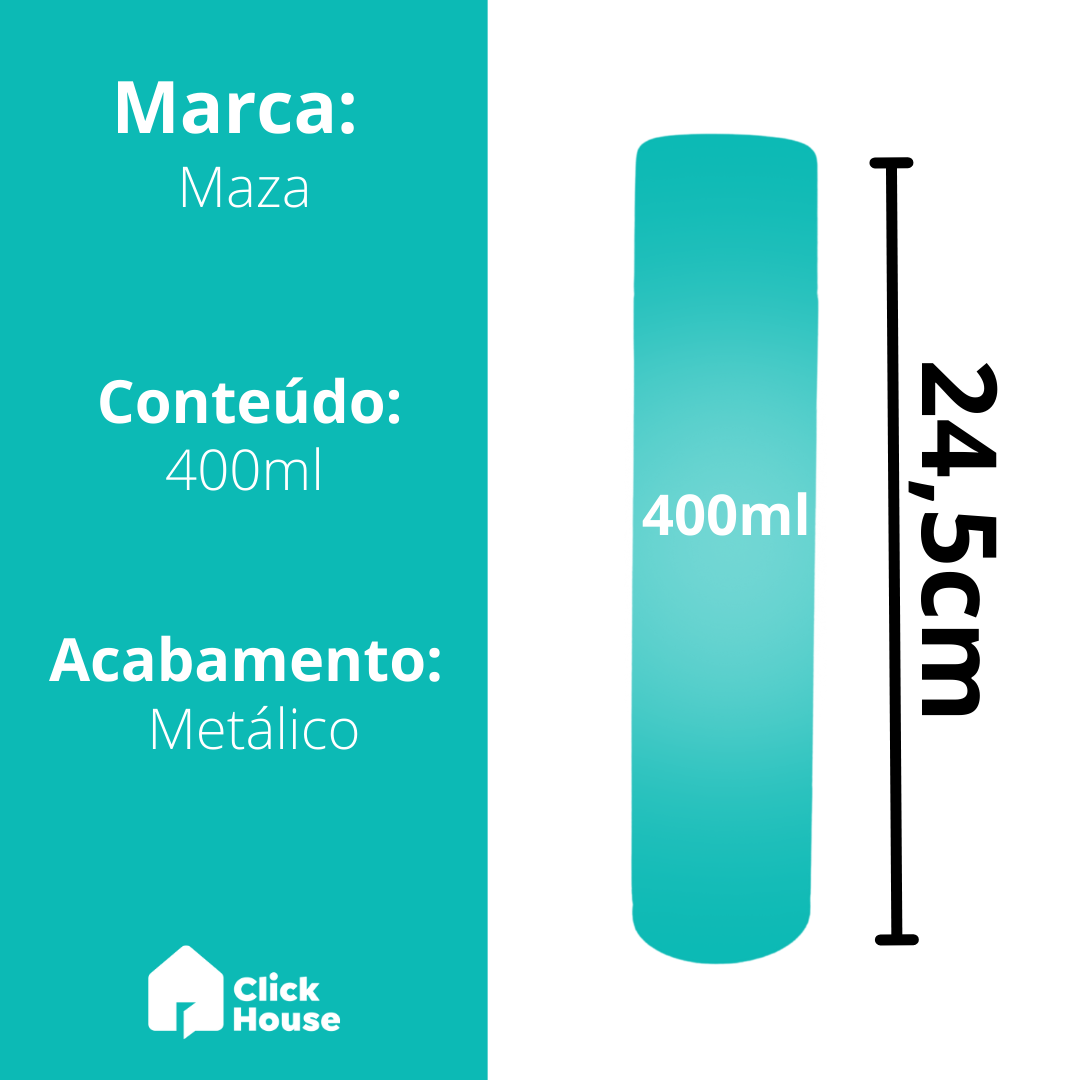 Tinta Spray Metálico 400ml Cores Multiuso Automotivo Maza
