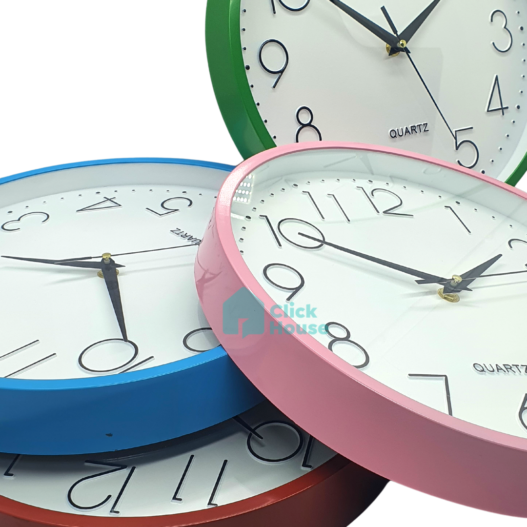Relógio Parede Decorativo Cozinha Sala Analógico Quartz 30cm